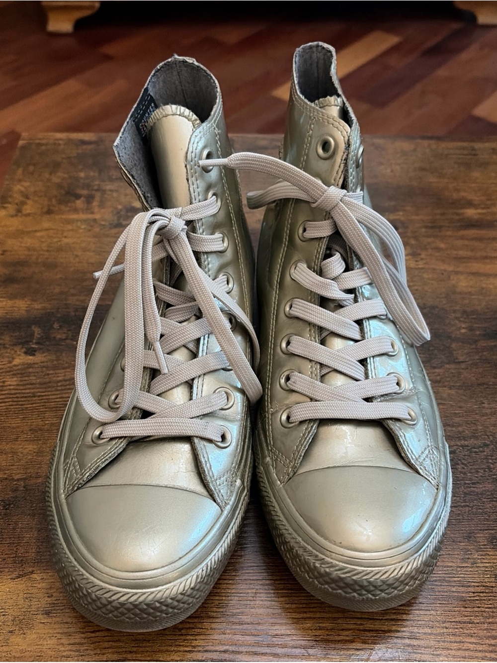 Converse Chuck Taylor All-Star High Top Metallic Rubber Women's Shoes Size 9